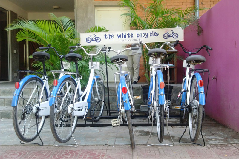 bicicleta em Siem Reap