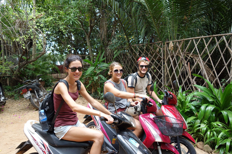 Alugar uma moto em Siem Reap