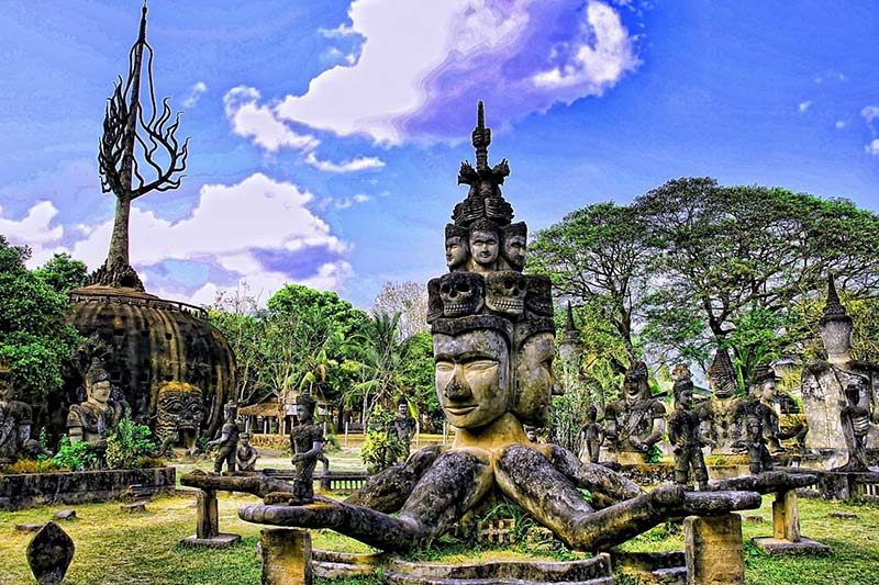 Parque de Buda en Laos Vacaciones