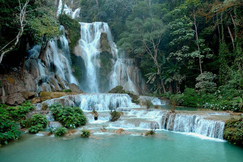 Cachoeira Kuang Si - Viajar para Laos