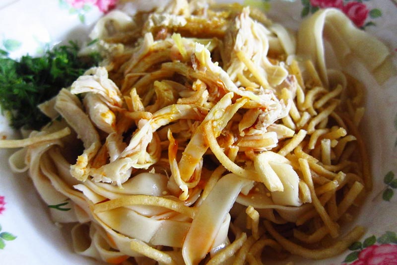 Macarrão com estilo Shan - Gastronomia de Myanmar