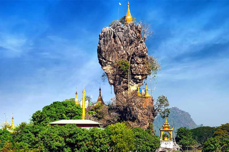 Subir até o topo da montanha de Hpa-An - Viagens ao Myanmar