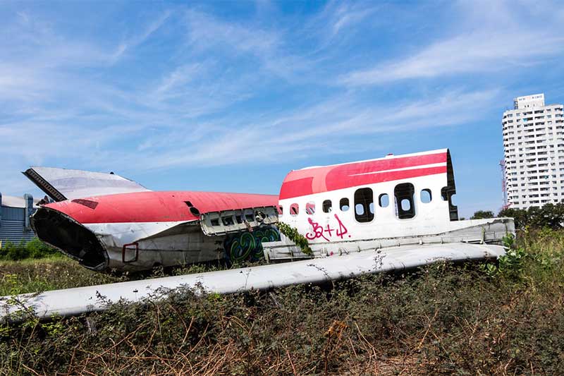 Cemitérios de avião em Banguecoque - Visitar Tailândia