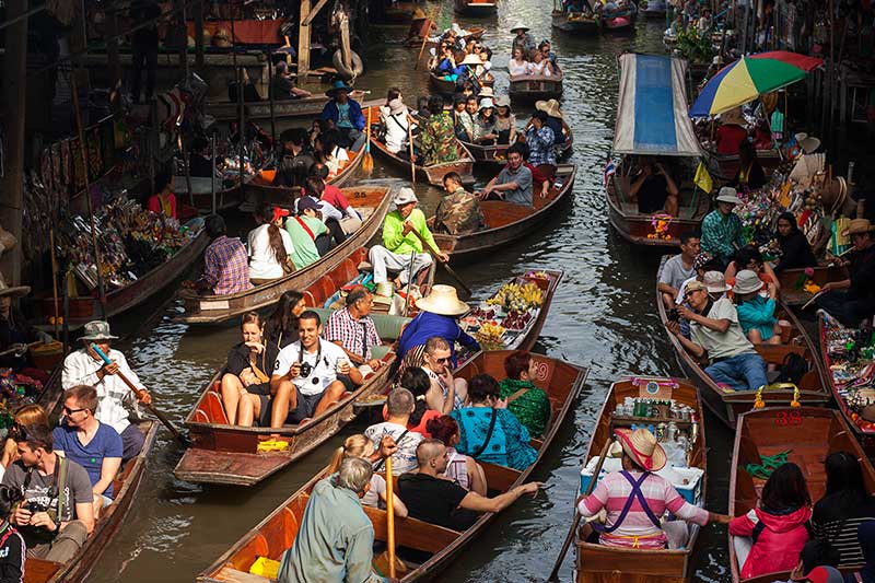Vacaciones Bangkok - Mercado Flotante Damnoen Saduak