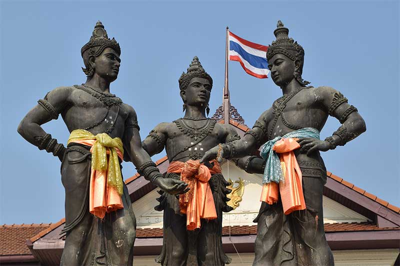 Monumento aos Três Reis, Chiang Mai 