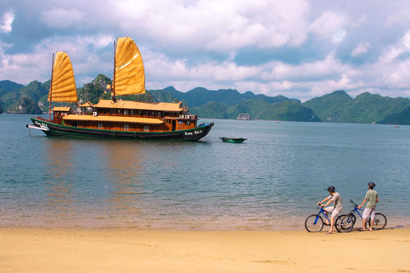 Baía de Halong em férias no vietnã