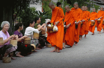 Luang Prabang - Escala (Cidade do patrimônio mundial)