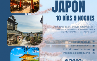 Viaje en grupo a Japón por 10 días 9 noches