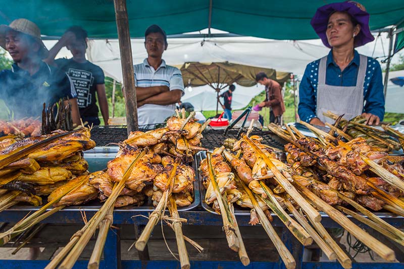 Comida Callejera en Siem Reap, Camboya
