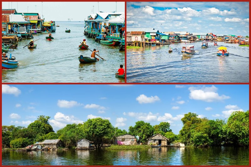 Lago Tonle Sap en Siem Reap