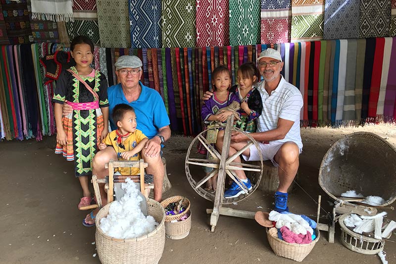 Los niños en Laos Vacaciones