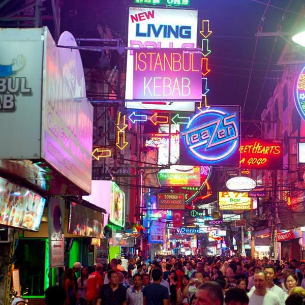 La calle Bangla en Tailandia Viajes