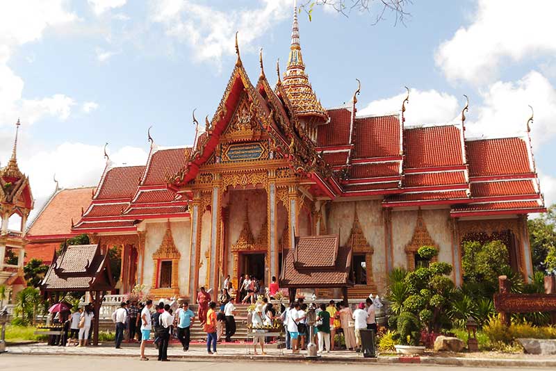 Templos de Wat Chalong y templo de Phuket