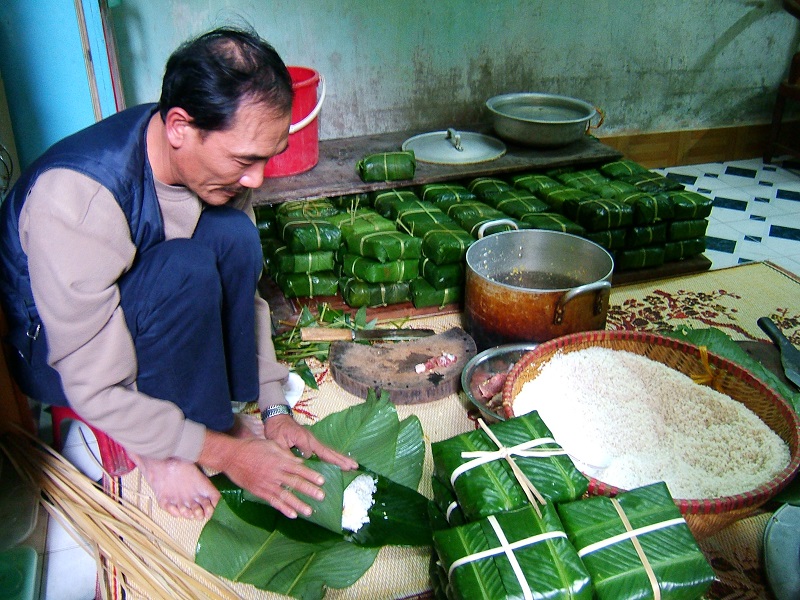 Pastel Chung es pastel típico de Tet en Vietnam