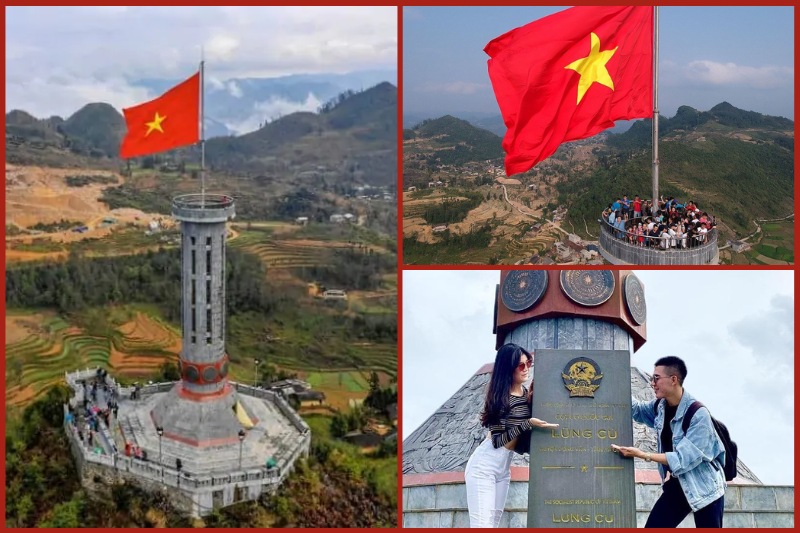 Asta de bandera Lung Cu en Ha Giang