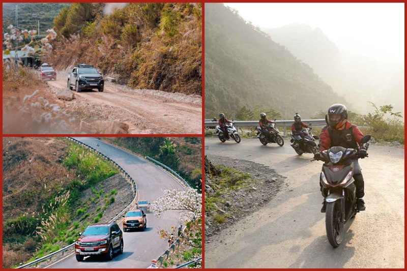 Transporte de Hanoi a Sapa por motocicletas/automóviles personales