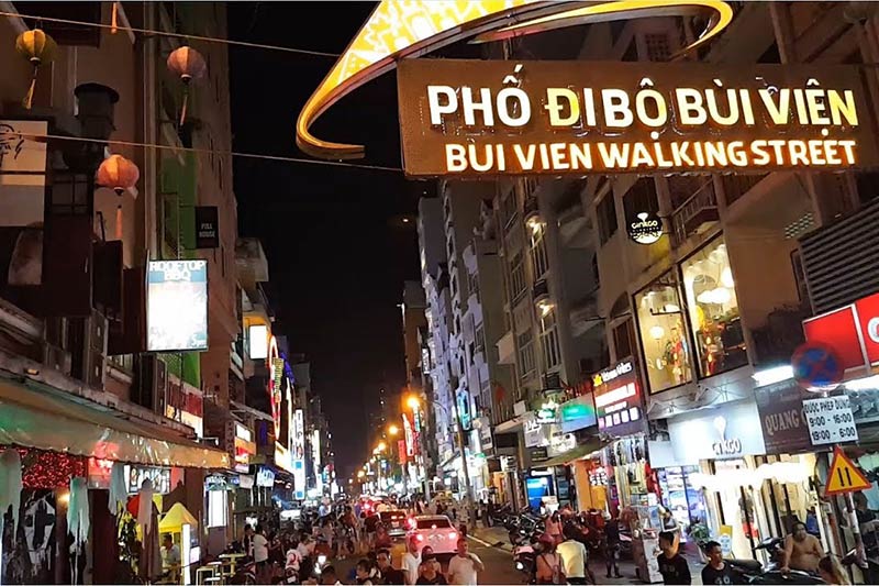 Calle Bui Vien en Ho Chi Minh