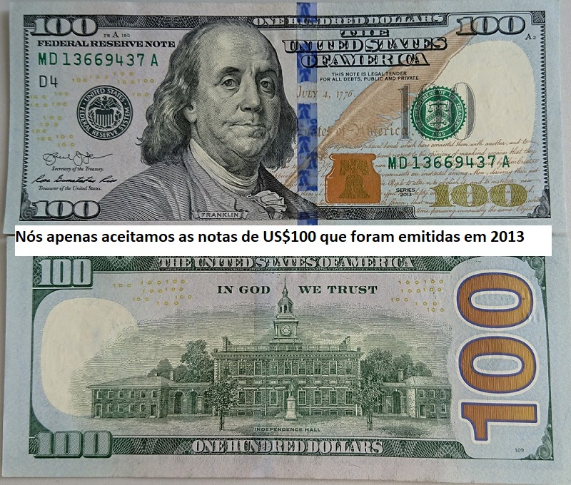 100 US Dollar from 2013