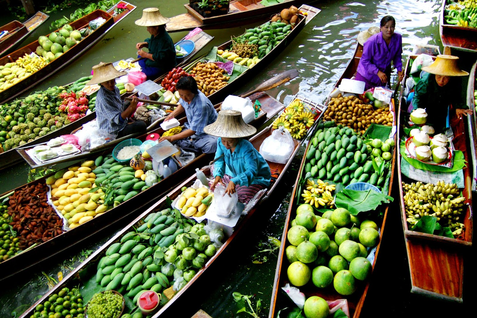 Mercado flotante Damnoen Saduak