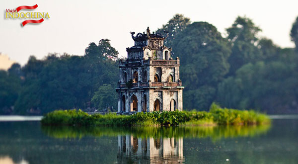 lago Hoan Kiem, Hanoi lago Hoan Kiem, vacaciones vietnam