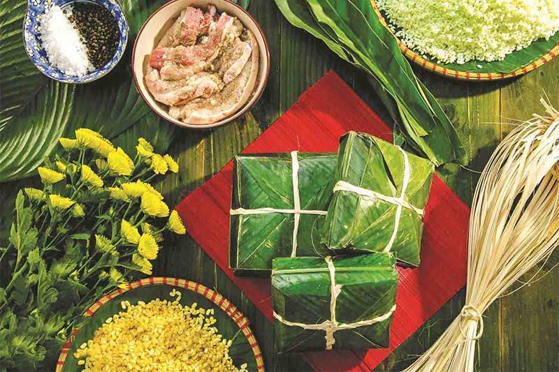 Pastel de Chung Año Nuevo Lunar de Vietnam