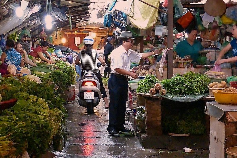 Mercado Chau Long en Hanoi Mercado en Vietnam Vacaciones - Chau Long