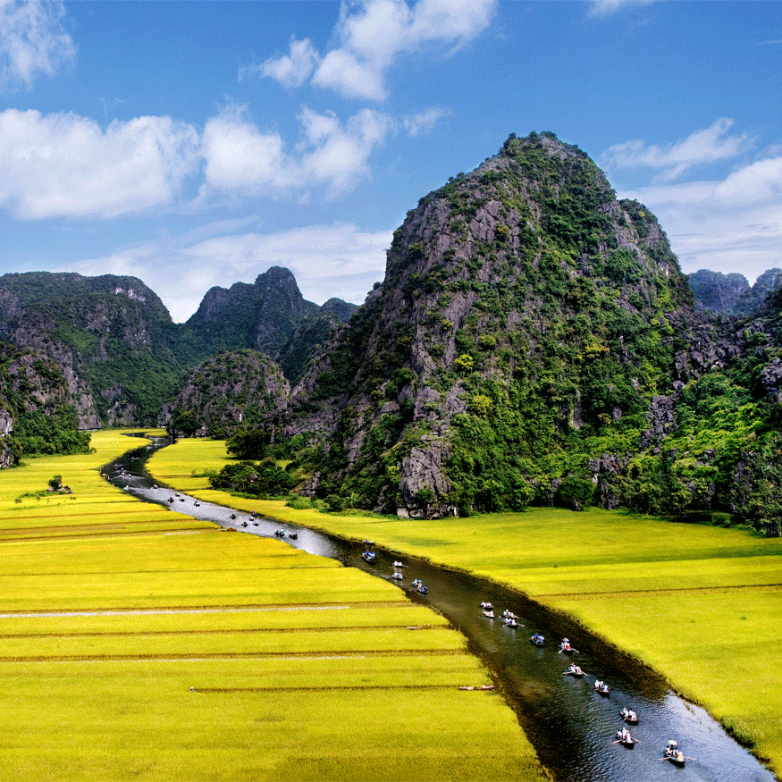 Montañas calizas de Tam Coc