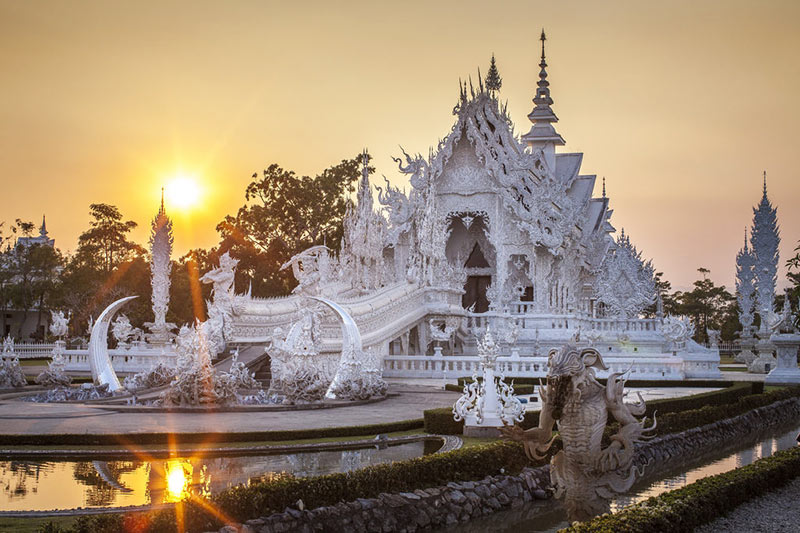 Templo Blanco, Chiang Rai, Tailandia