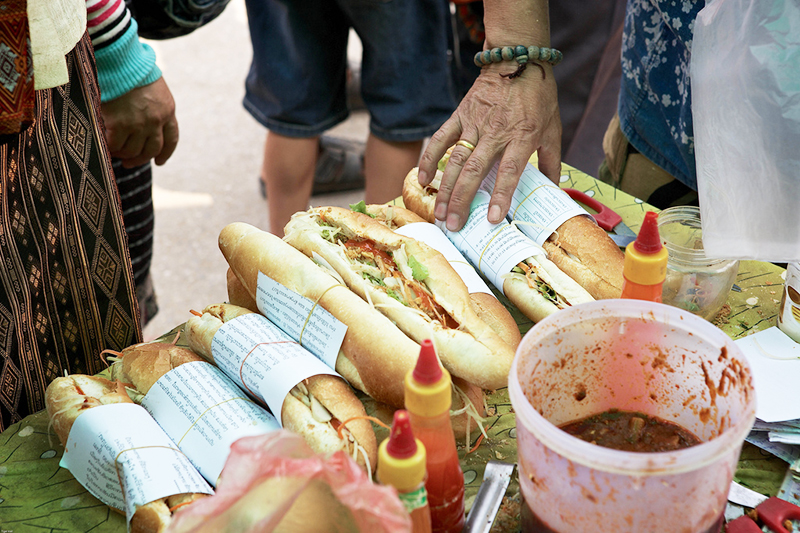 Baguete com Patê - Laos Baguete com Patê - Descobrir Laos