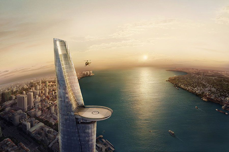 Torre Bitexco na Cidade de Ho Chi Minh