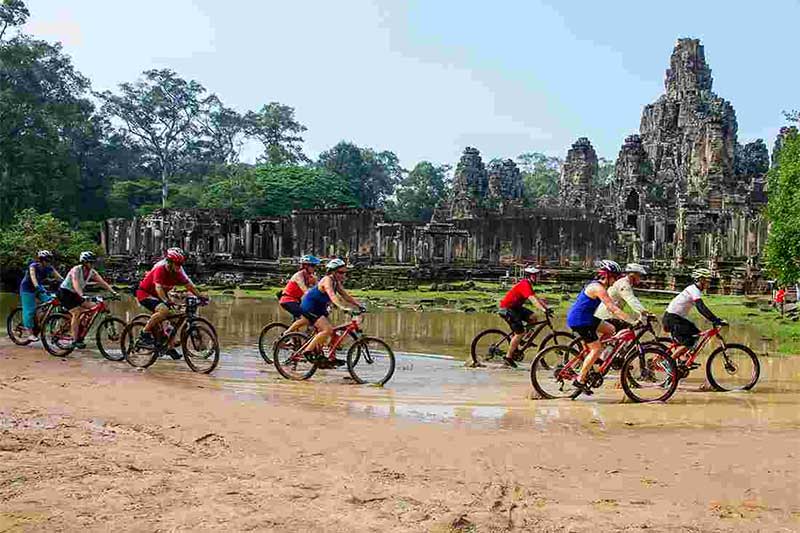 Bicicleta alugada no Camboja Bicicleta alugada no Camboja
