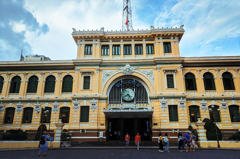 Estação Central de Correios, cidade de Ho Chi Minh