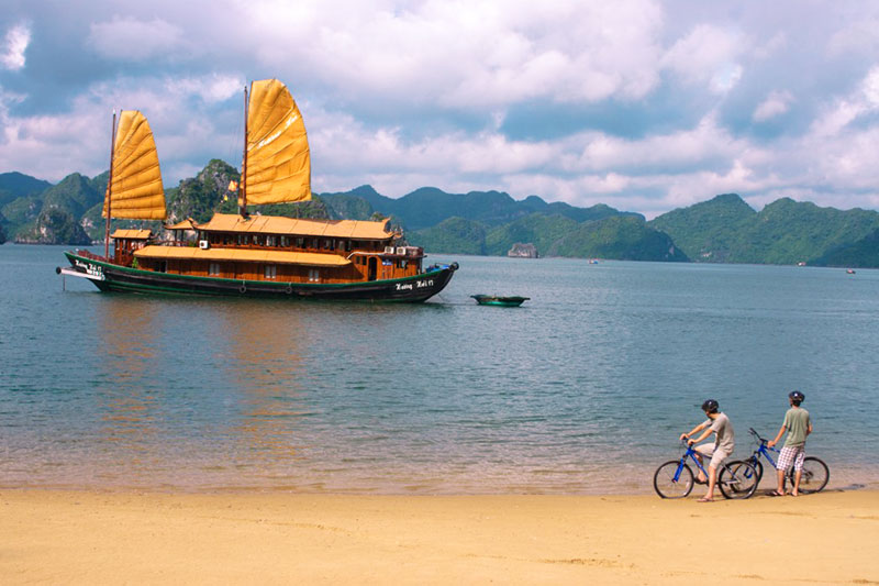 Passeios de bicicleta em Cat Ba - Baía de Halong