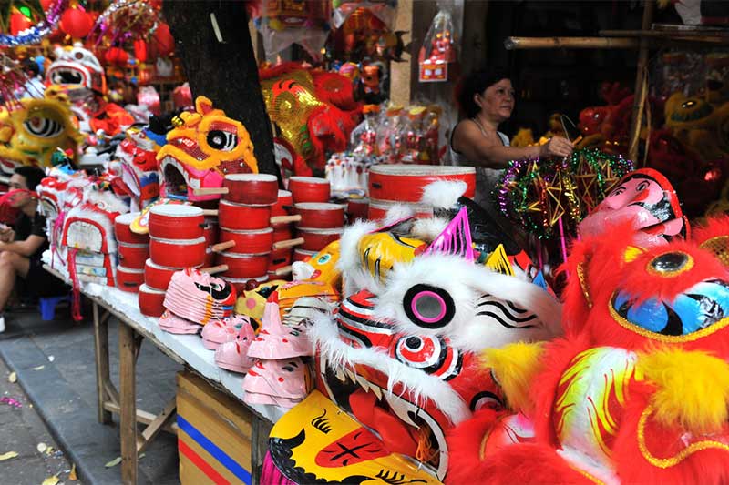 o Festival do Meio Outono em Hanó