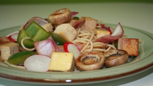 Macarrão de "tofu" com estilo Shan - Férias em Myanmar