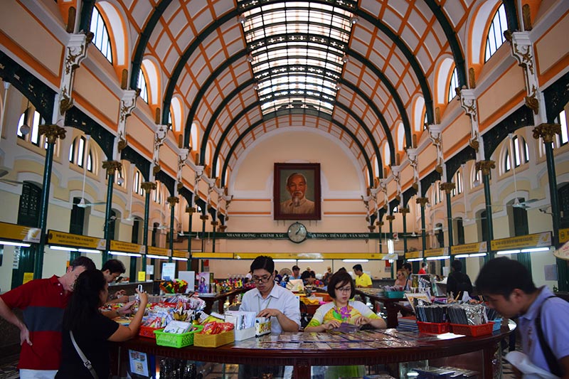 Agência Central dos Correios Saigão, cidade de Ho Chi Minh