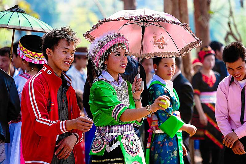 Año nuevo Hmong en Laos Año nuevo Hmong en Laos