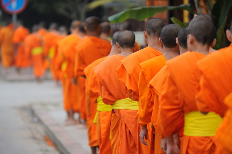 Monjes-en-Luang-Prabang