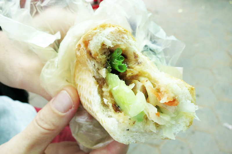Num Pang Típico - Comida de rua - Camboja Num Pang Típico - Visitar Camboja