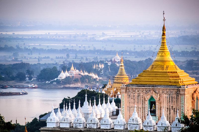 Pagodes em Myanmar Pagodes emMyanmar - Viagens para Myanmar