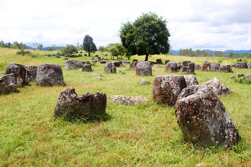 Planície de jarros - Laos Planície de jarros - Viagem em família Laos