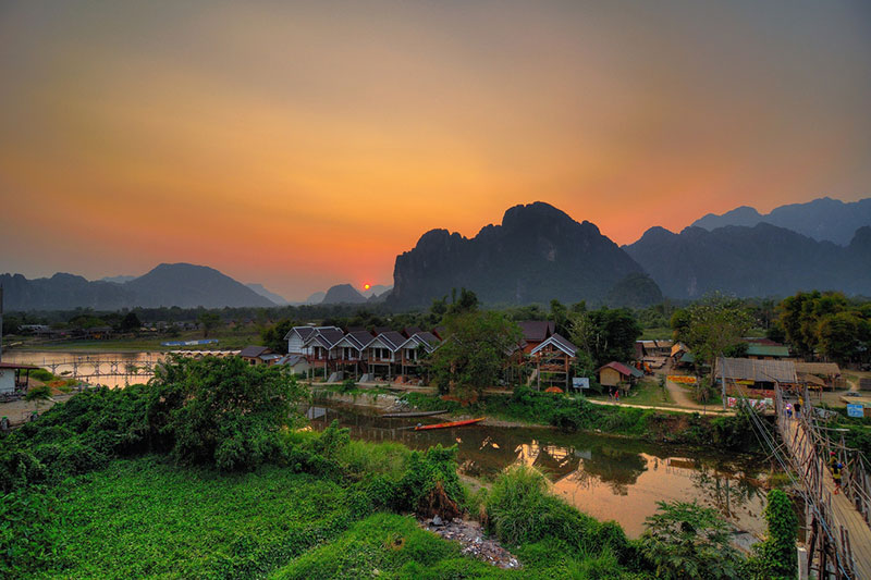 Pueblo de Vangvieng