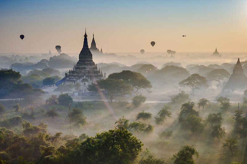 Temples em Bagan - Myanmar Temples em Bagan - Viagens para Myanmar