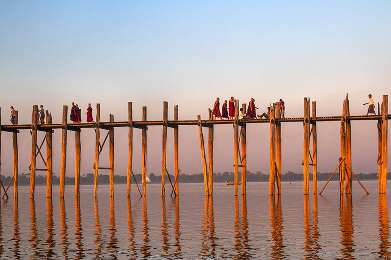 Ponte U Bein - Myanmar Ponte U Bein - Viagens para Myanmar