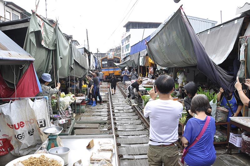 Mercado em Banguecoque - Tailândia Mercado em Banguecoque - Férias em Tailândia