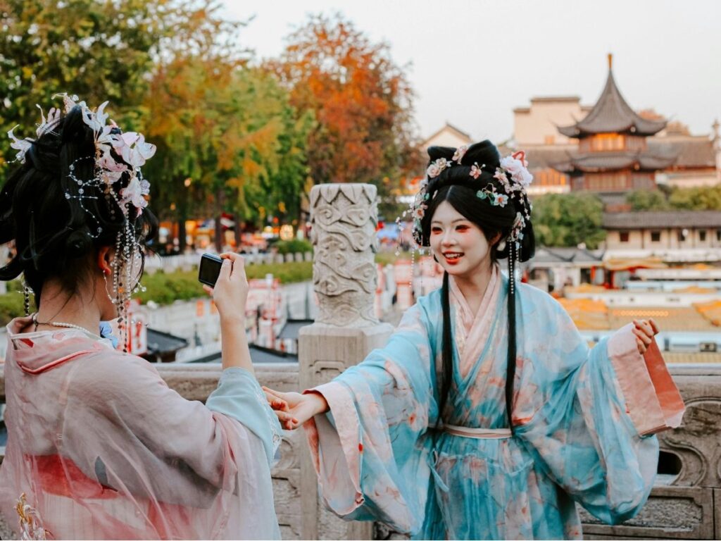 Vestirse de hanfu y fotografiar la China tradicional