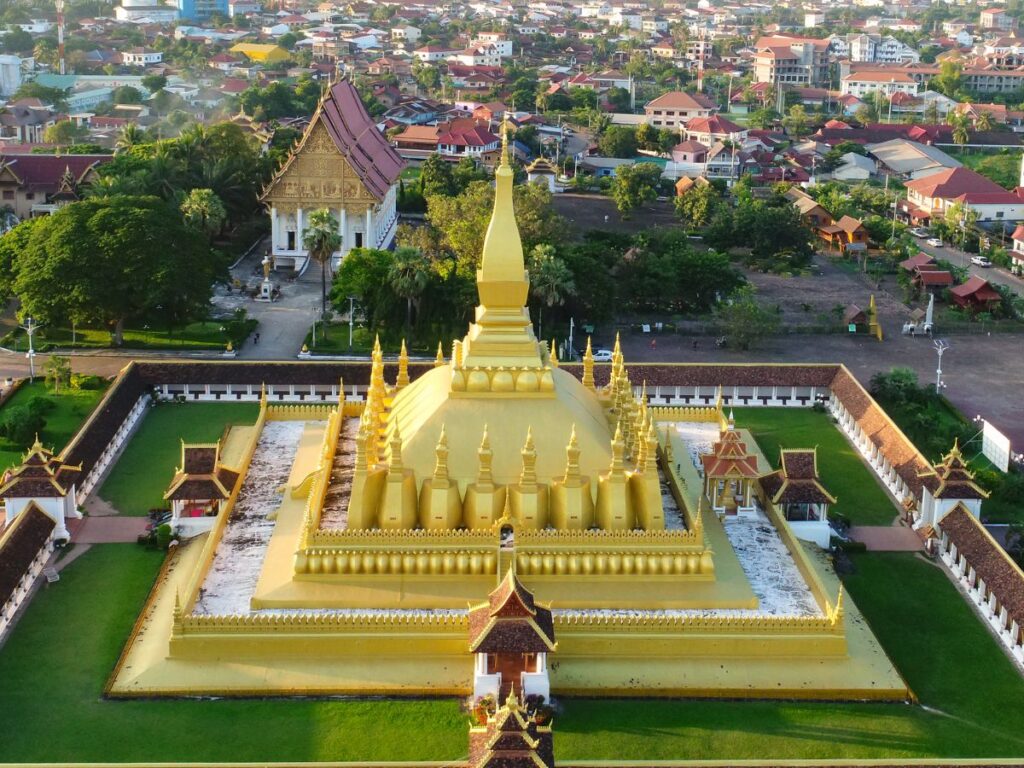 Pha That Luang, el gran stupa dorado de Vientián
